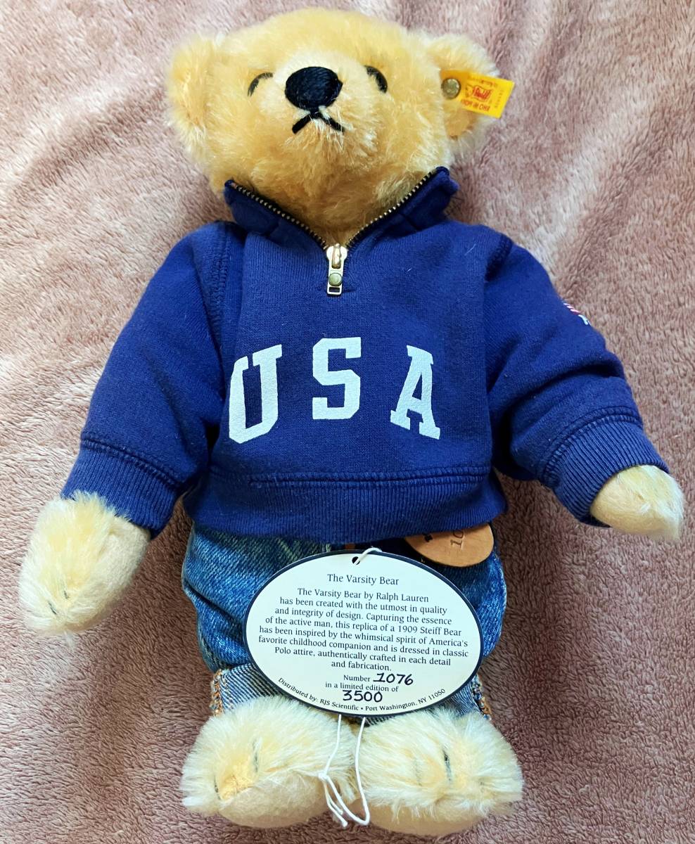 レア】POLO BEAR STEIFF×RALPH LAUREN USA シュタイフ×ラルフローレン