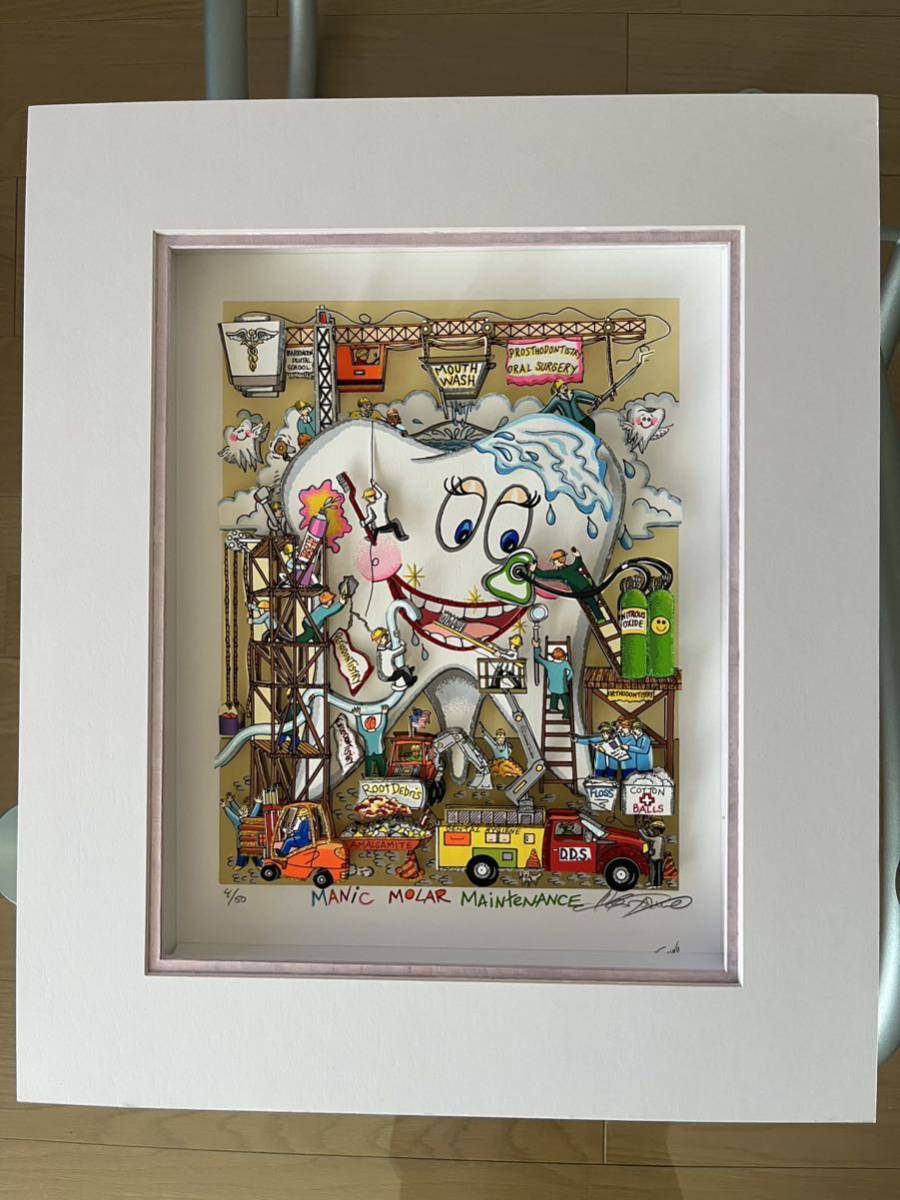 Yahoo!オークション - CHARLES FAZZINO 3Dアート MANIC MOLAR MAINTENA