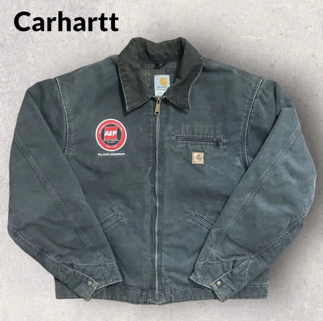 稀少 Carhartt カーハート 企業ロゴ ダック デトロイトジャケット J97