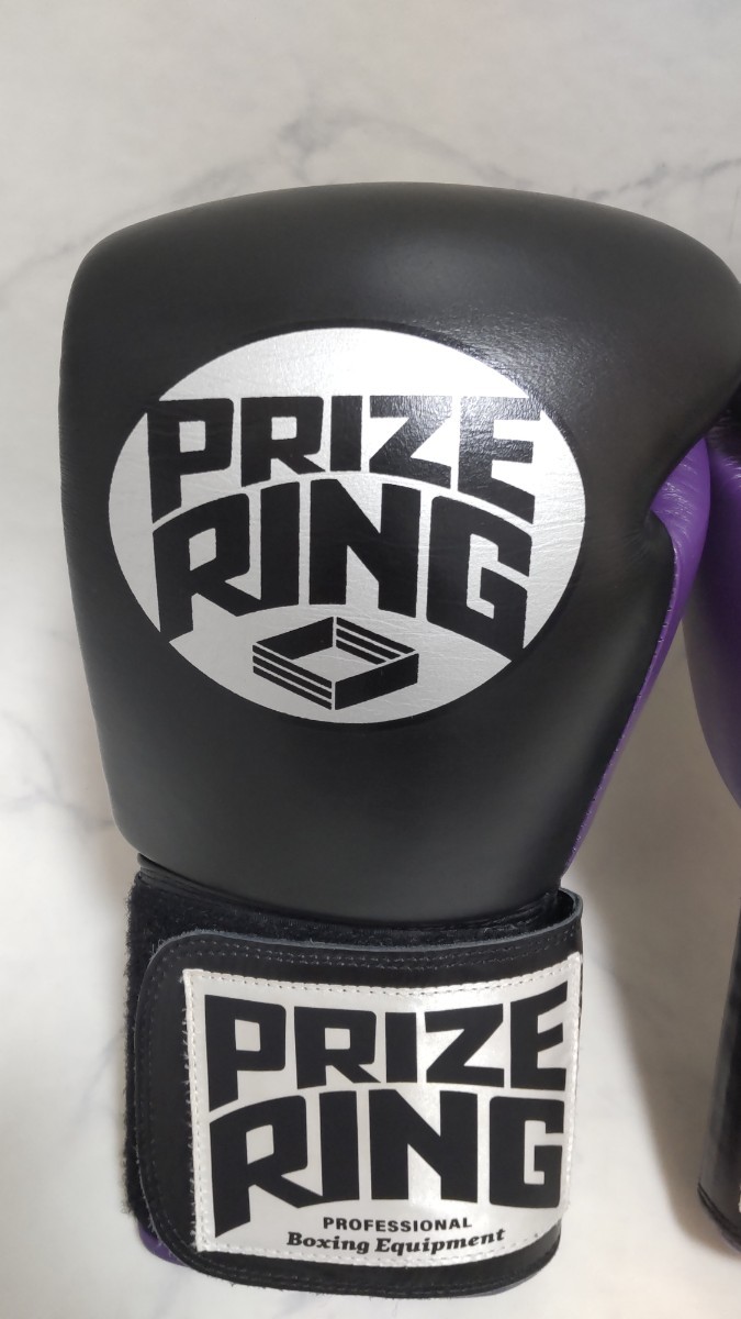 美品 PRIZE RING プライズリング 10oz ボクシング グローブ パープル