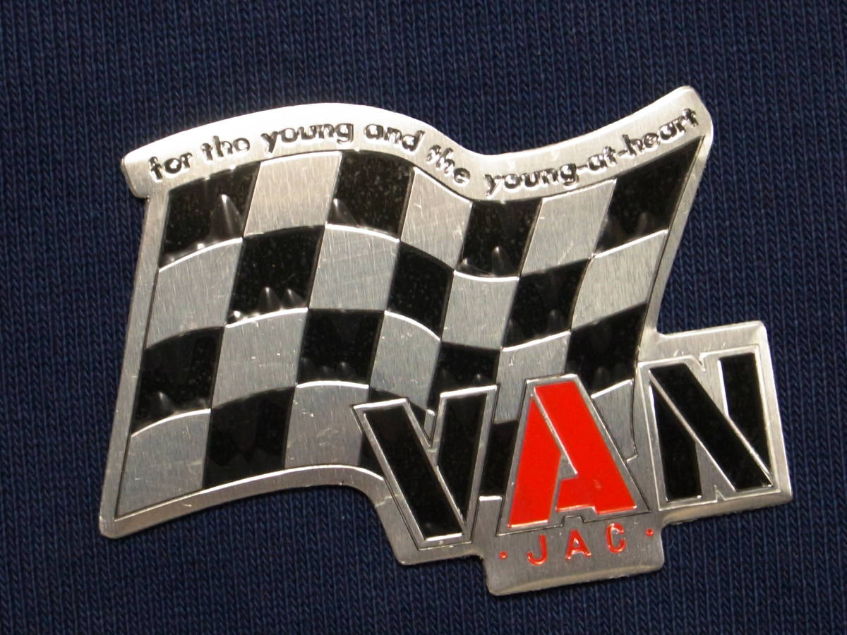 VAN JAC ヴァンヂャケット チェッカーフラッグ アルミステッカー VAN