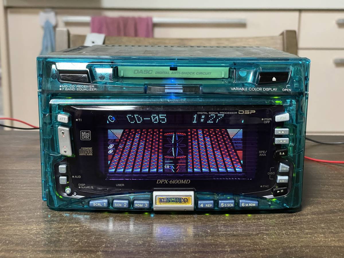 Yahoo!オークション - 世界に一台 ケンウッド製2DIN CD/MDデッキ DPX-6