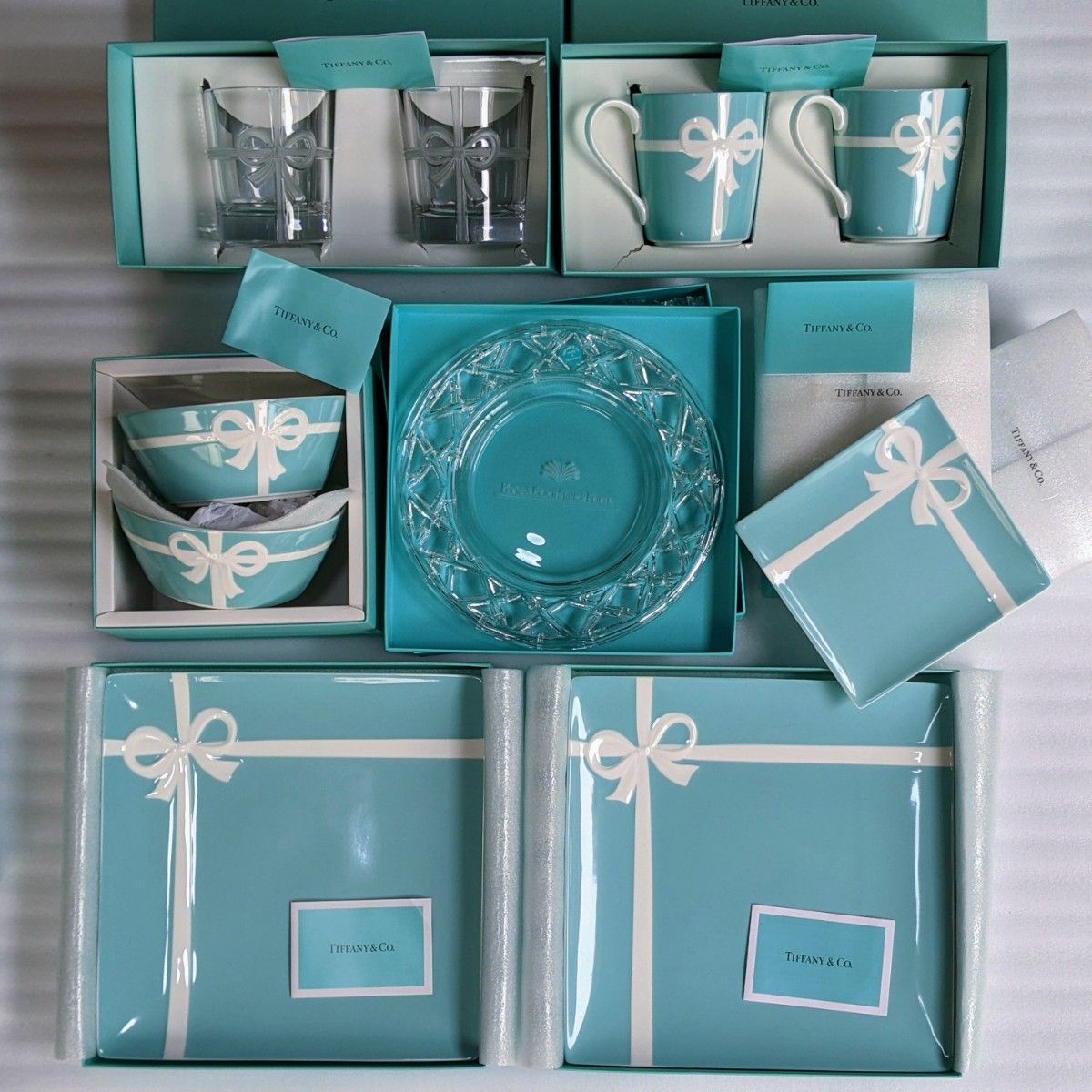 ティファニーTiffany&co 食器セット 全11客 ブルーボウ ブルーボックス