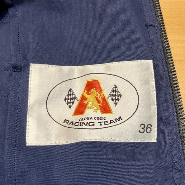 希少ビンテージALPHA CUBICアルファキュービックレーシング刺繍