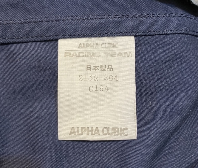 希少ビンテージALPHA CUBICアルファキュービックレーシング刺繍