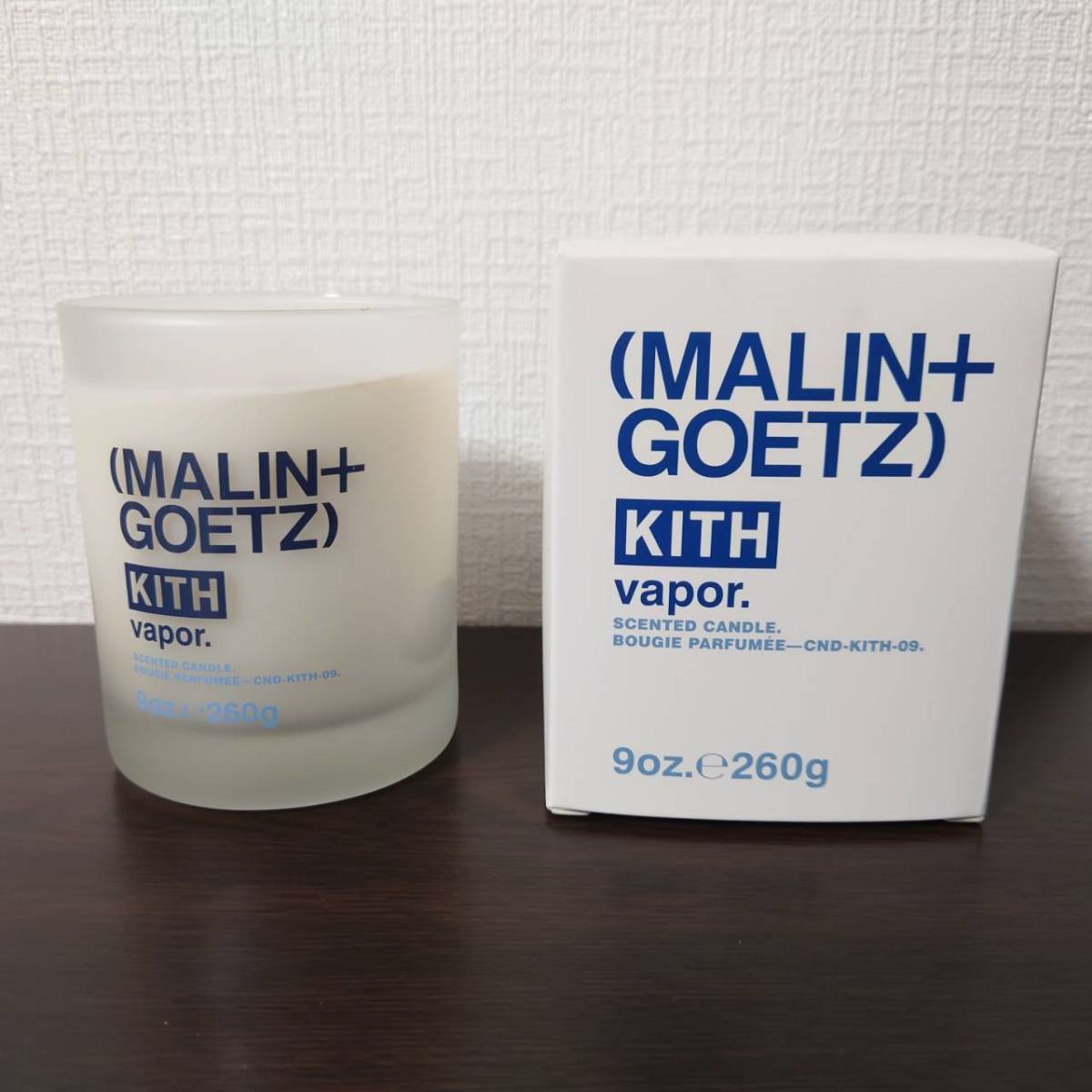 KITH】MALIN + GOETZ Vapor フレグランス アロマ キャンドル マリン