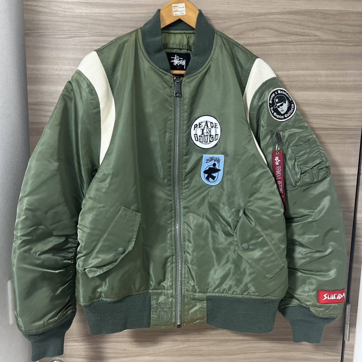 STUSSY 25周年記念 Fragment Alpha MA-1 Lサイズ フライトジャケット