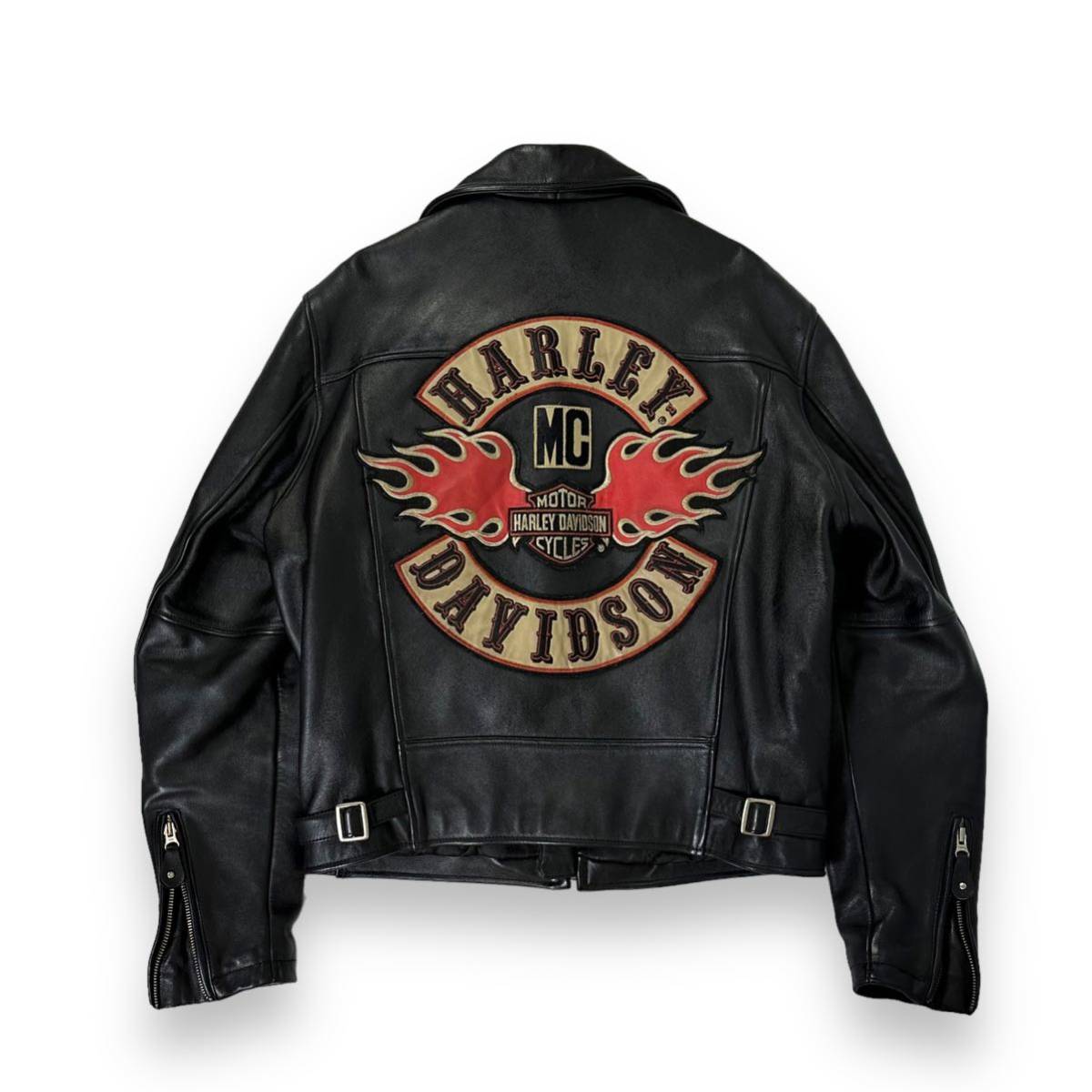 希少品】HARLEY DAVIDSON ハーレーダビッドソン ライダース レザー