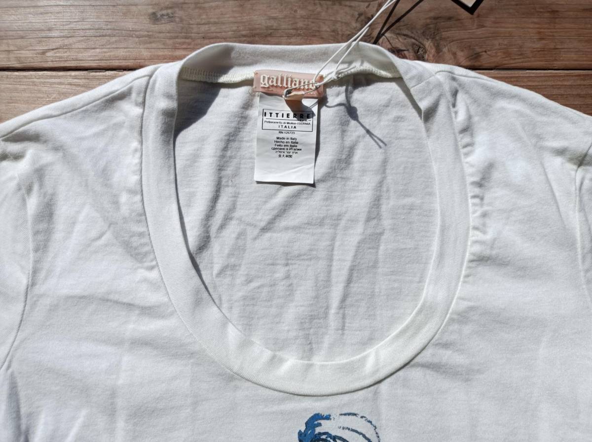 送料無料 未使用タグ付 John Galliano ジョンガリアーノ Tシャツ