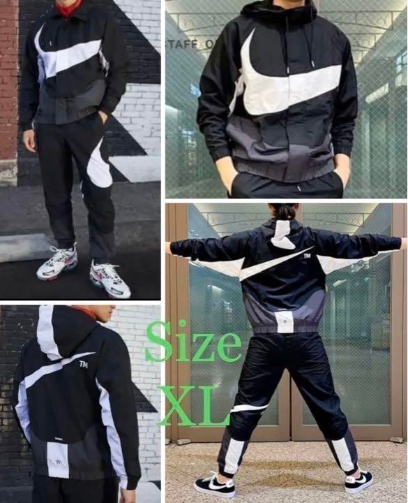 NIKE XLサイズ ビッグ スウッシュ ウーブン ナイロン ジャケット