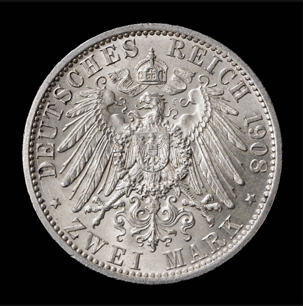 ドイツ・プロイセン王国ヴィルヘルム2世2マルク銀貨(1908年)｜Yahoo