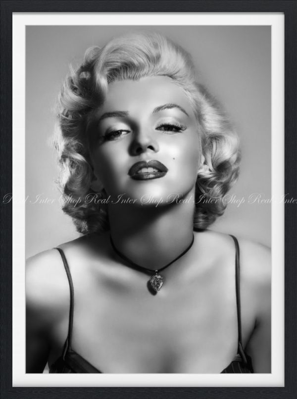 Yahoo!オークション - マリリン モンロー Marilyn Monroe モノクロ【額