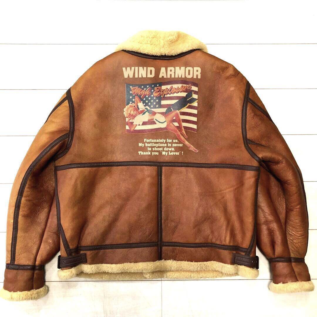 希少 3L バックペイント WIND ARMOR B-3 ウインドアーマー フライト