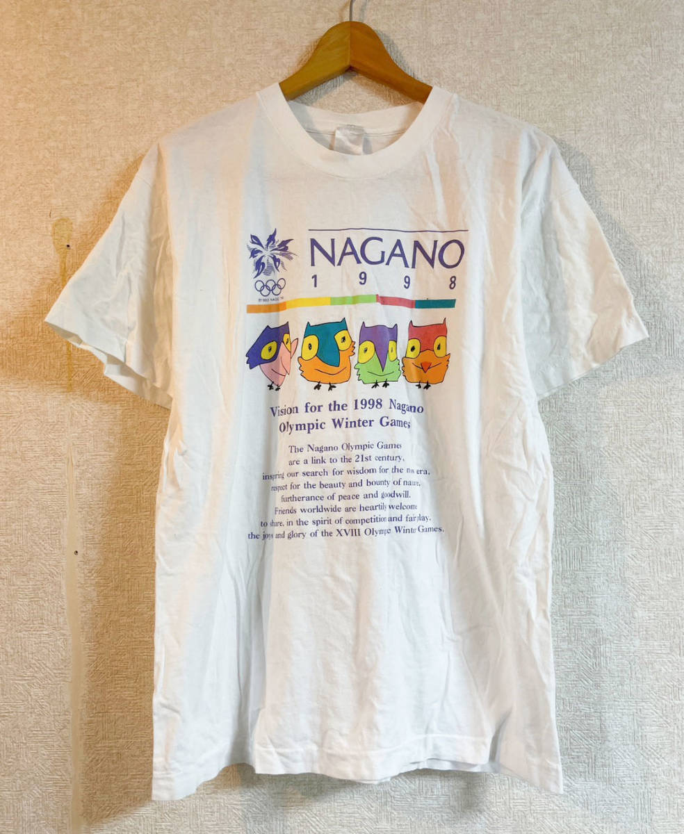 1998年長野オリンピック Tシャツ 五輪 NAGANO マスコットキャラ スノー