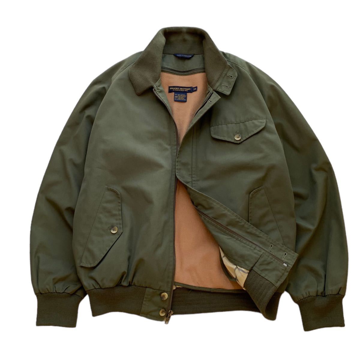 90's BROOKS BROTHERS ハリントンジャケット ウールライナー付き 38
