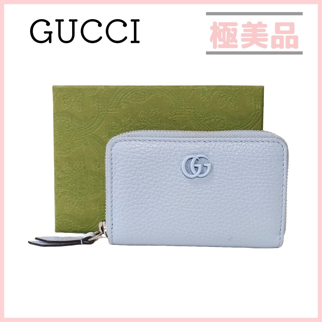 グッチ ダブルG ジップアラウンドウォレット レザー コインケース 財布