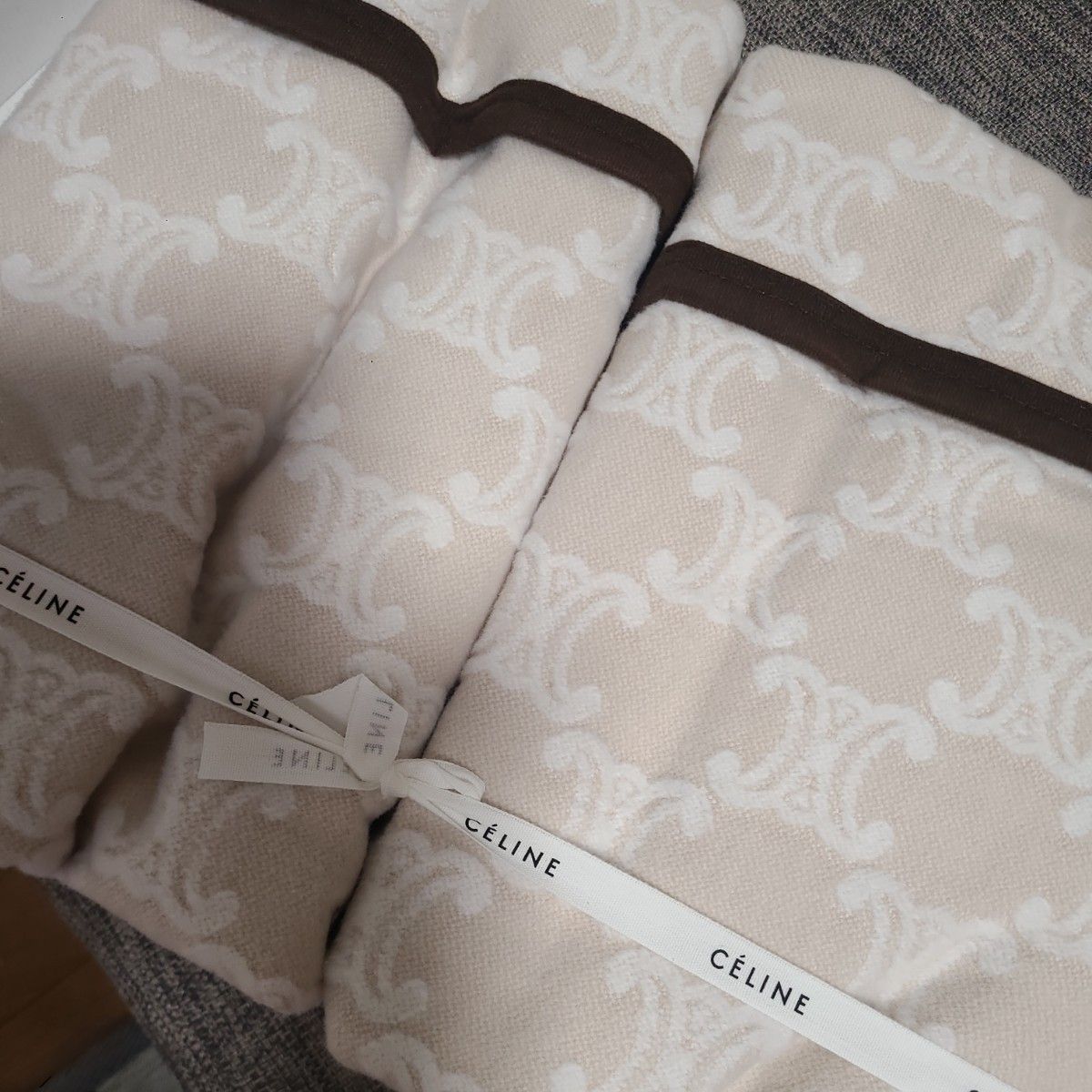 未使用 CELINE セリーヌ 綿毛布 寝具 マカダム ロゴ｜Yahoo!フリマ（旧