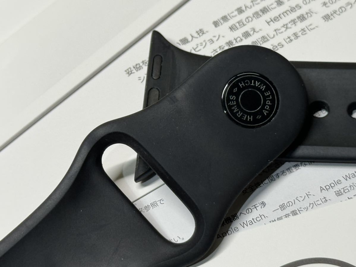 即決 Apple Watch HERMES 黒 エルメス 限定 ブラックスポーツバンド