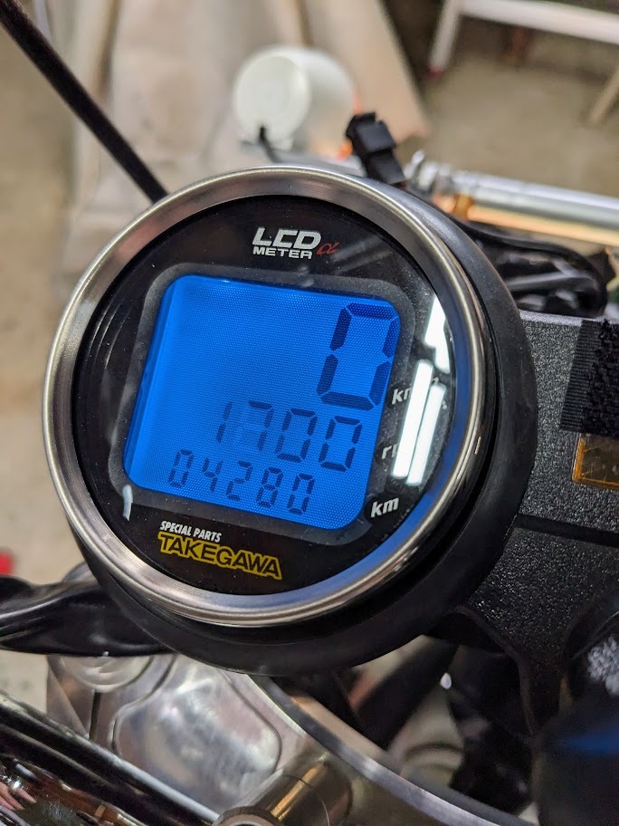 武川 タケガワ LCD αメーター スピード タコ オド｜Yahoo!フリマ（旧