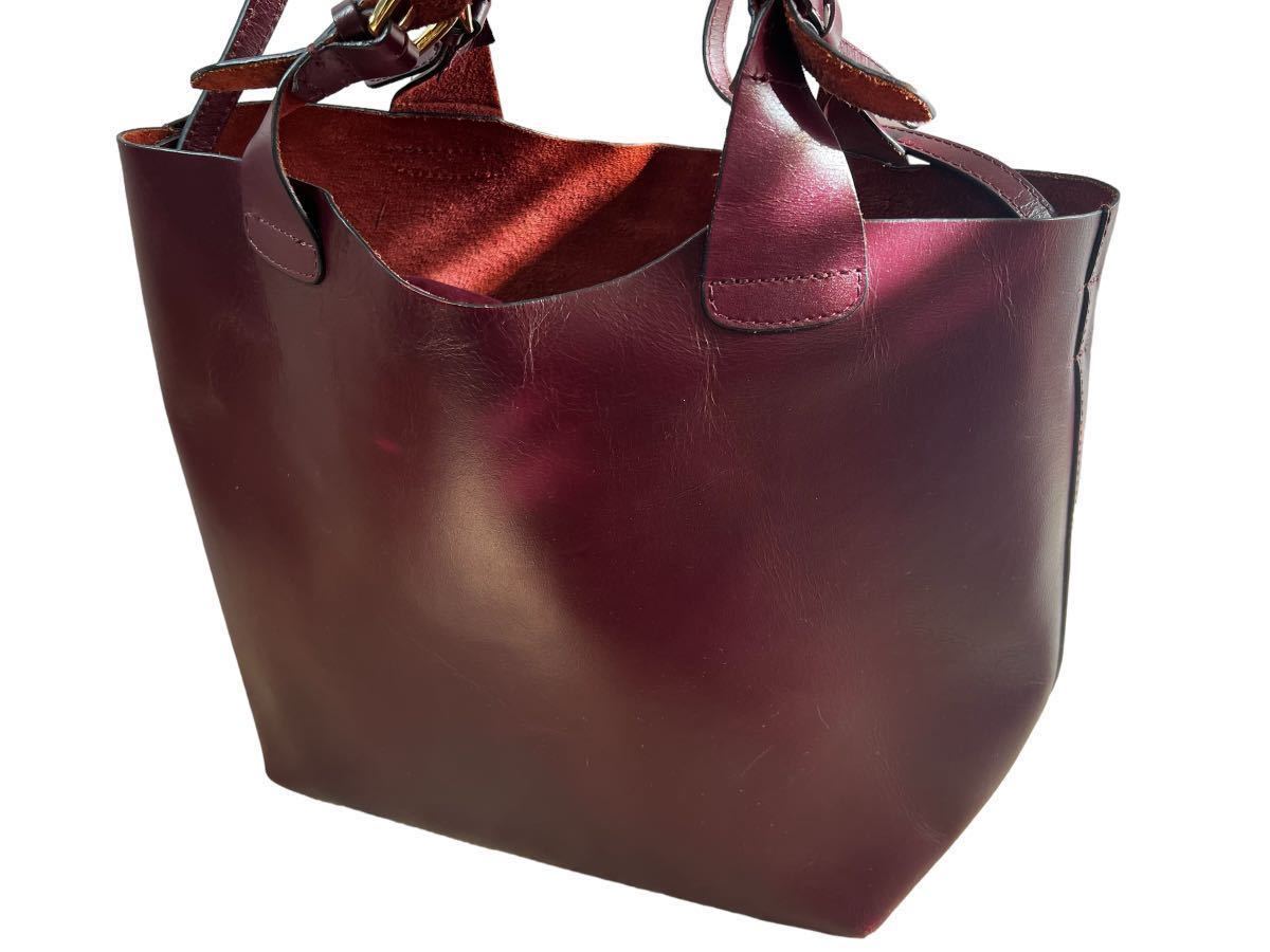 即決 ZARA WOMAN 2way レザーショルダーバッグ ザラ トートバッグ