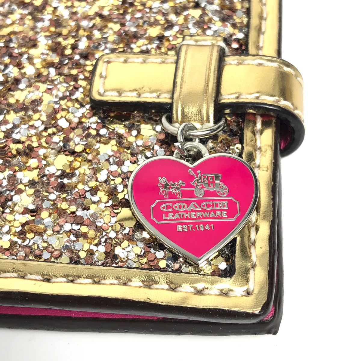 美品】COACH コーチ キーホルダー チャーム フォトケース 写真ケース
