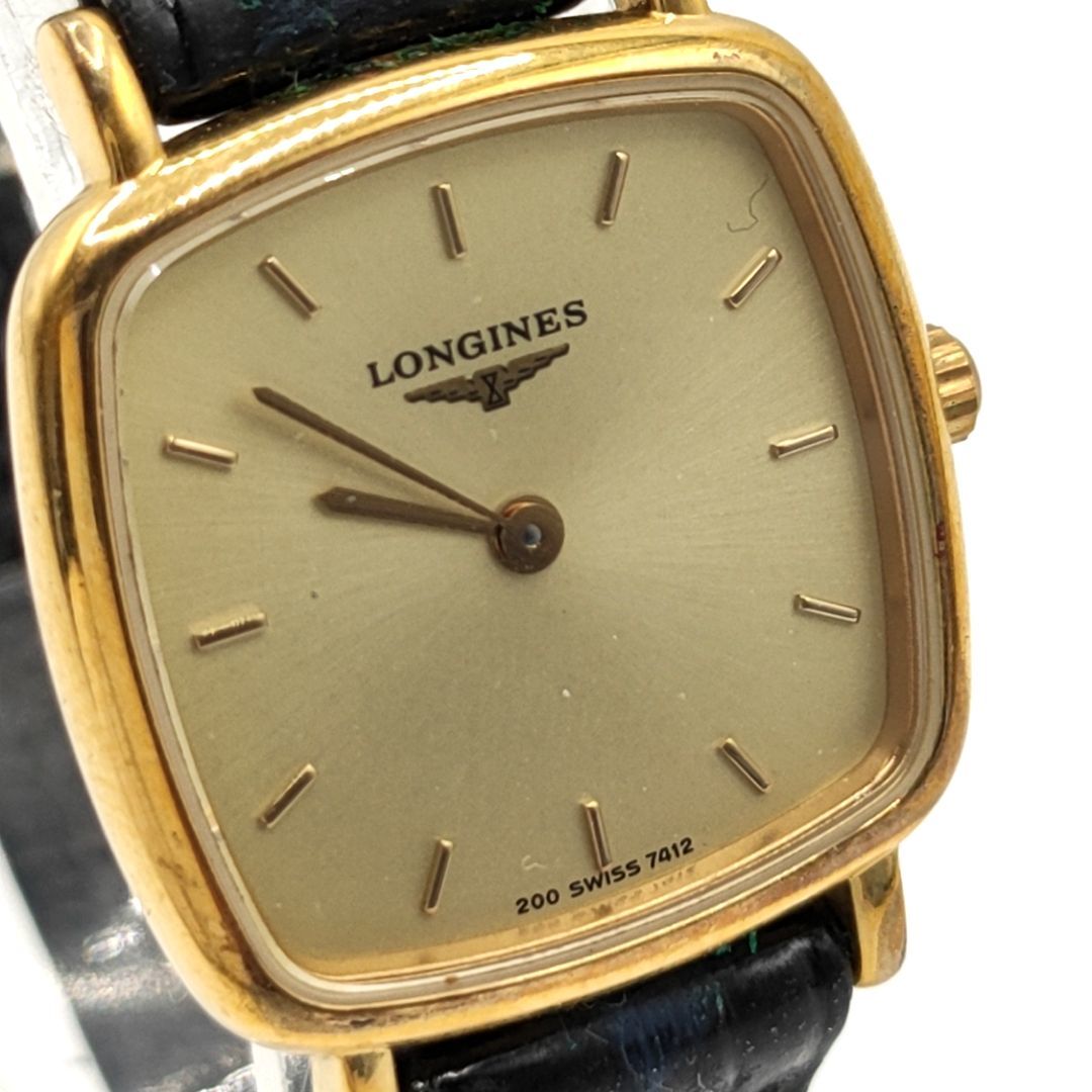 電池切れ】LONGINES ロンジン クォーツ 腕時計 ゴールド文字盤