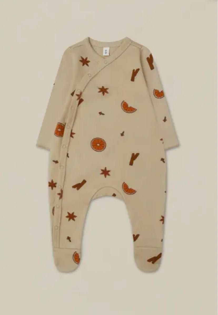 Natural Milk Bodysuit ロンパース 0-3M,3-6M,6-12M オーガニックズー 3-6m