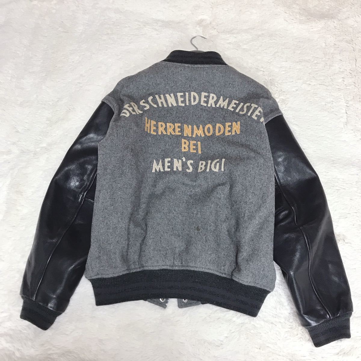 激レア MEN'S BIGI 80s メンズビギ スタジャン レザージャケット