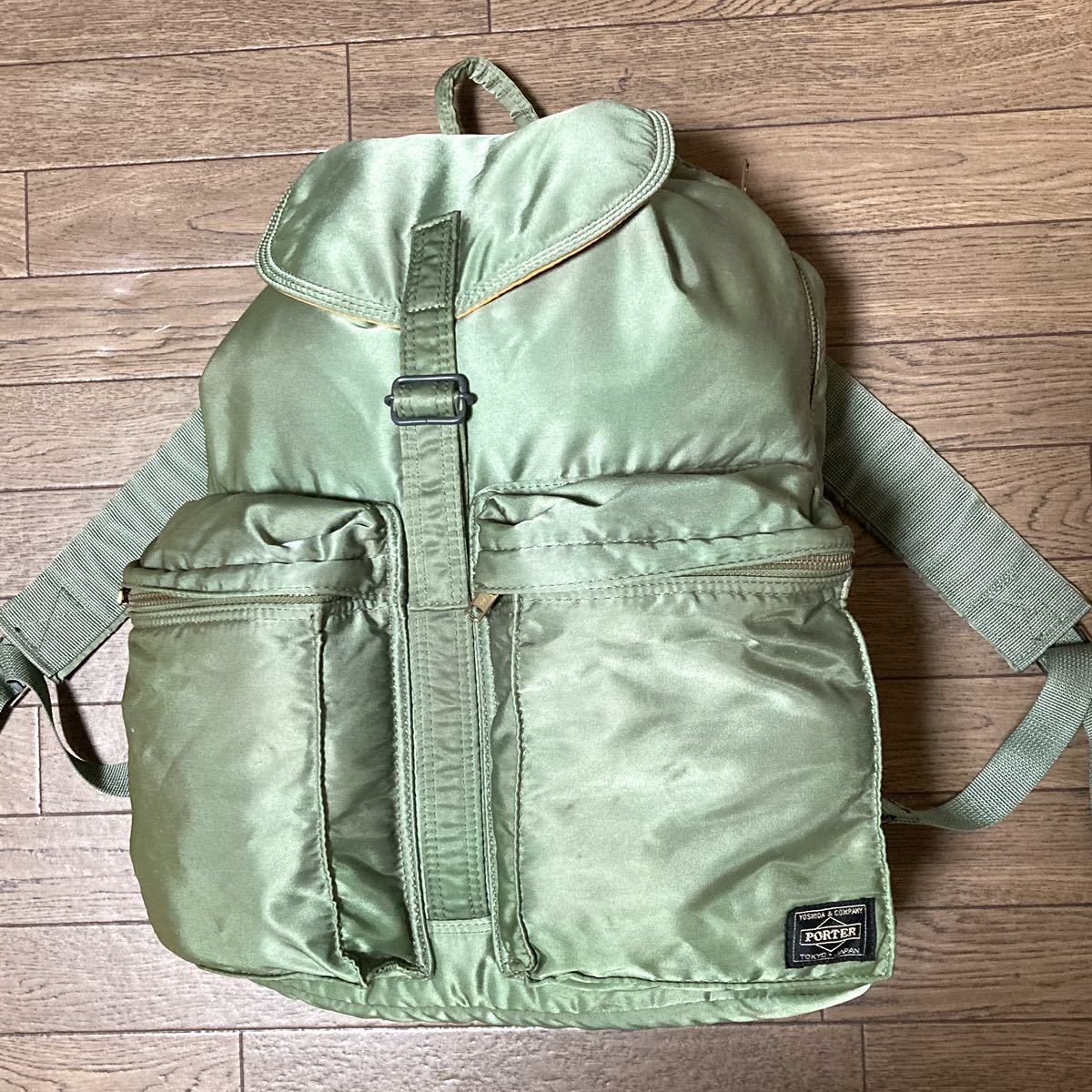 希少 PORTER ポーター 吉田カバン TANKER タンカー リュック セージ
