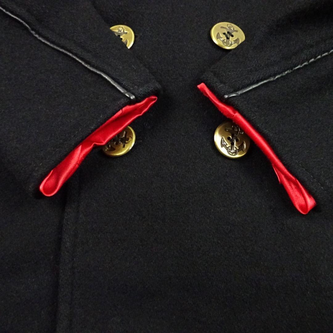 SCHOTT ショット メルトンウール Pコート 金ボタン レザーパイピング