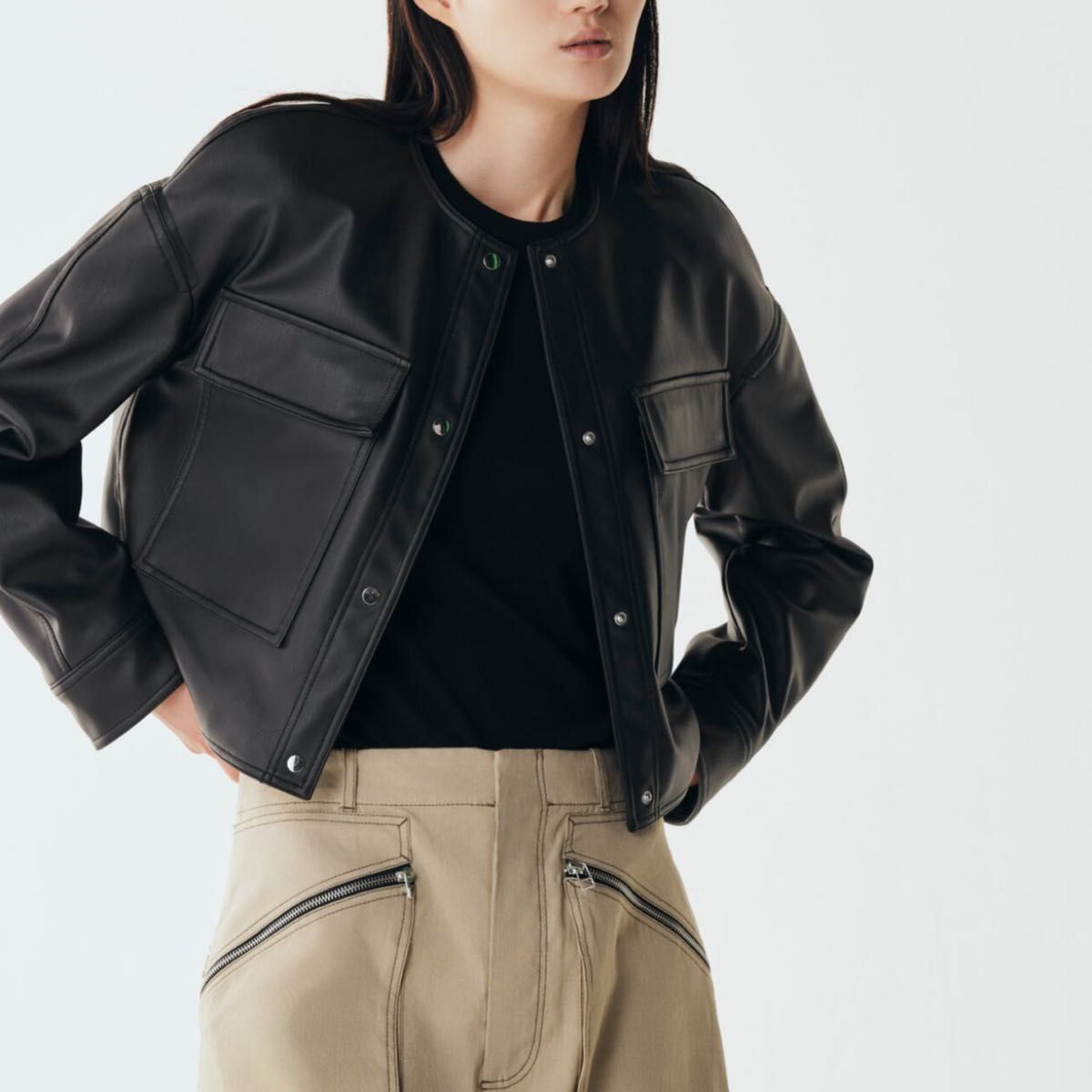 未使用 ZARA ザラ フェイクレザージャケット｜Yahoo!フリマ（旧PayPay