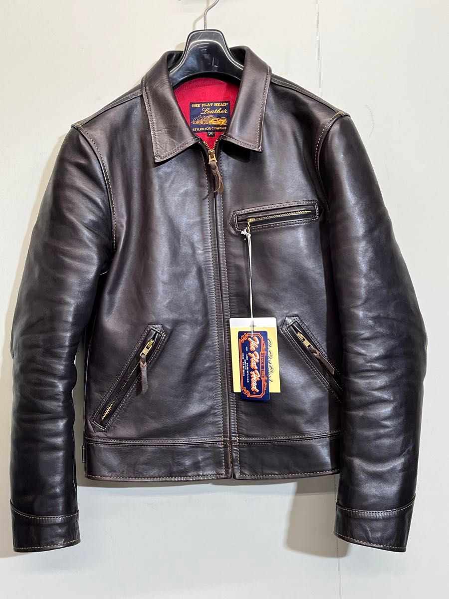 The Flat Head フラットヘッド ライダースジャケット 38 ホースハイド