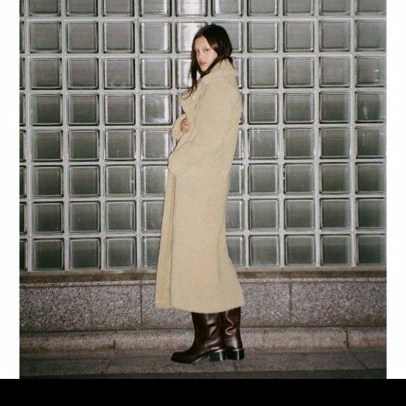 完売品【新品】ZARA エクストラロングフェイクボアコートXS ボアコート
