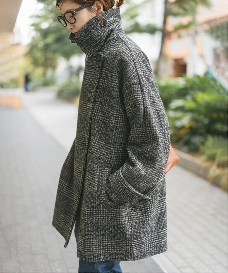 新品 Spick & Span スピックアンドスパン Wスライバーチェックハーフ
