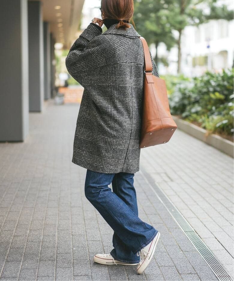 新品 Spick & Span スピックアンドスパン Wスライバーチェックハーフ