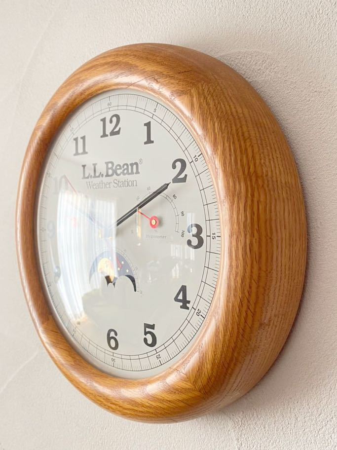 ビンテージ エルエルビーン L L Bean Weather Station 掛け時計 温度計