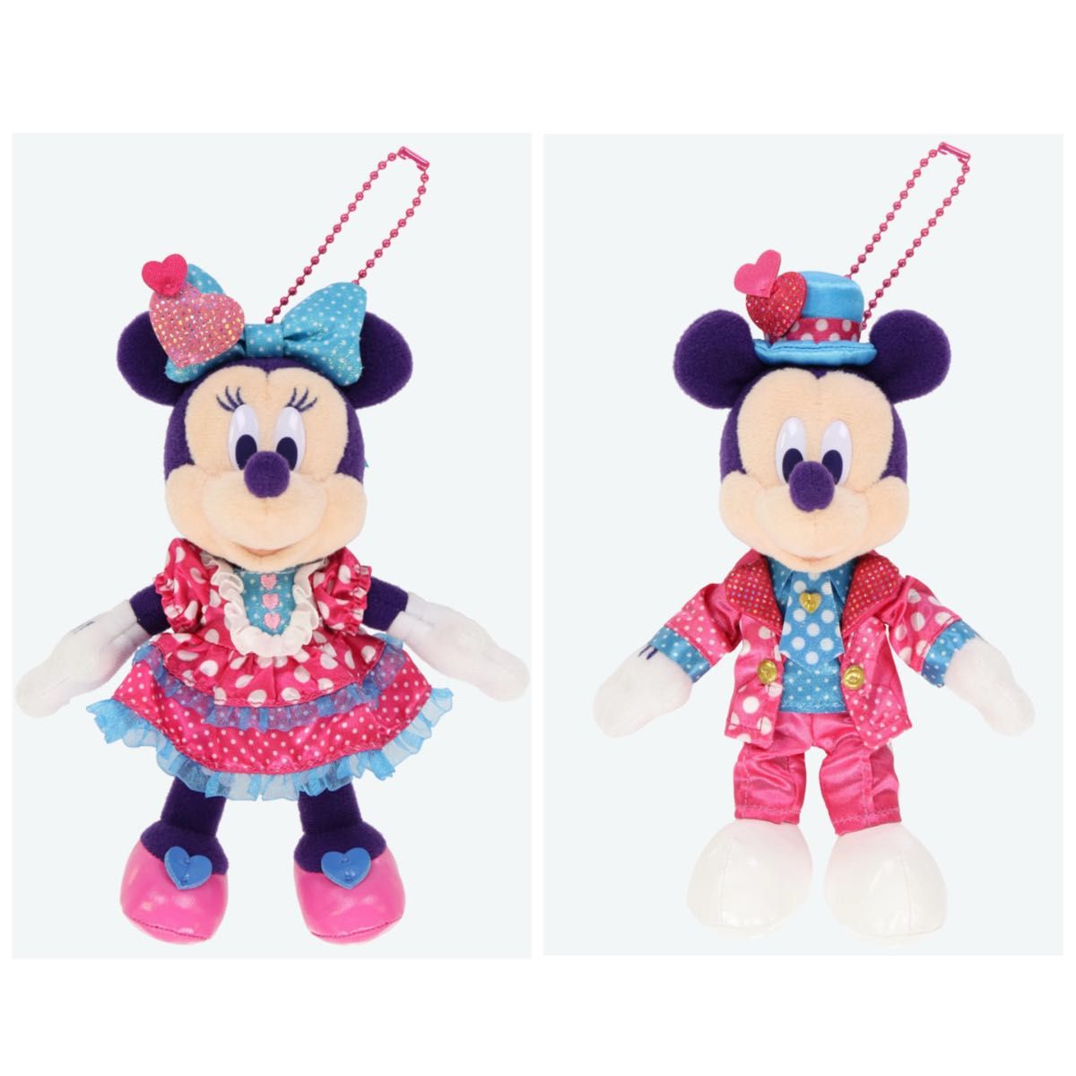 ディズニー ぬいぐるみバッジ ミッキー ミニー パルパルーザ ファン