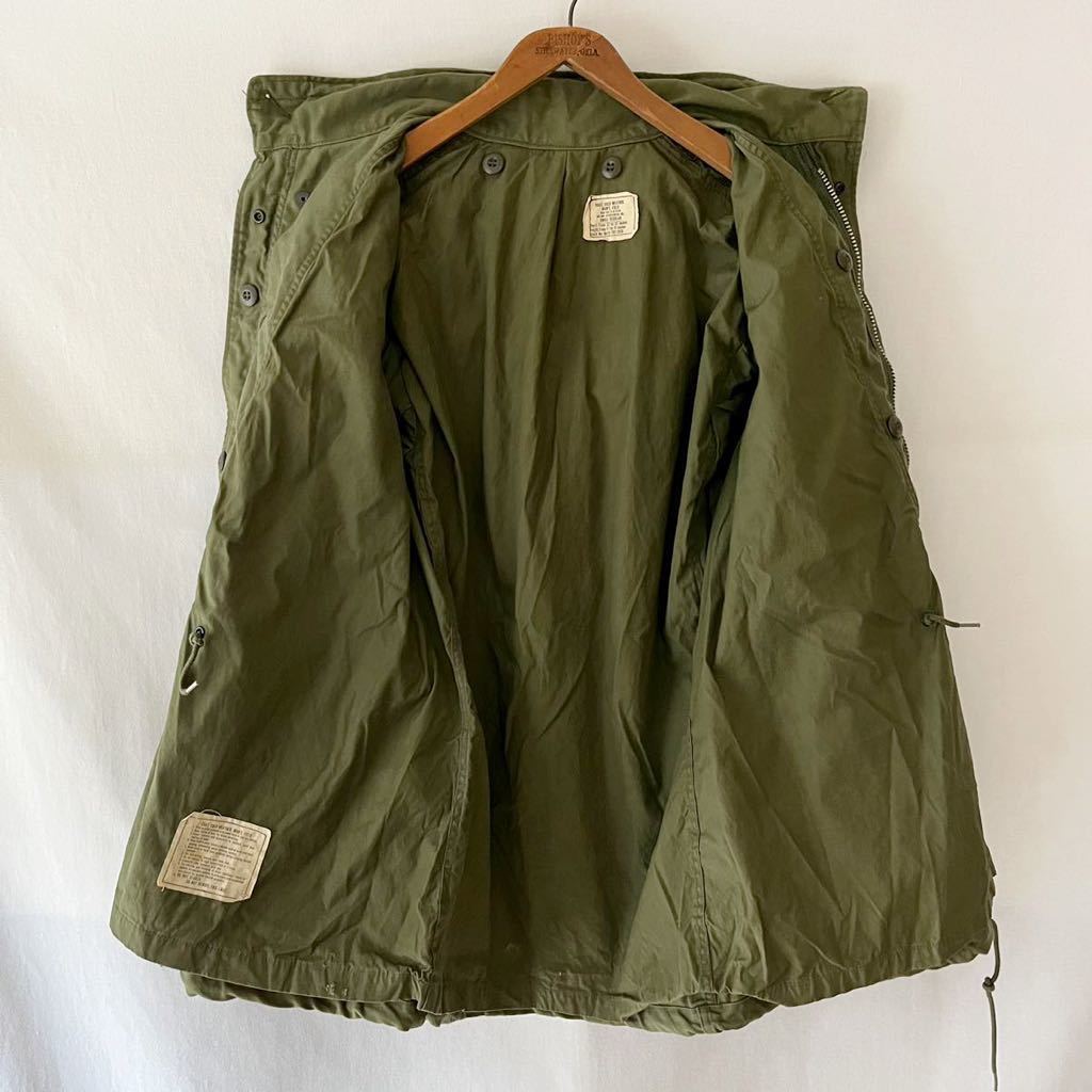 良品 71年 米軍実物 アルミジップ M-65 フィールド ジャケット 2nd S-R