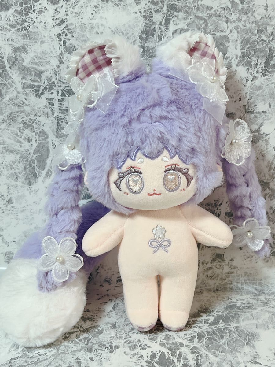 無属性ぬいぐるみ パープル 三つ編み｜Yahoo!フリマ（旧PayPayフリマ）