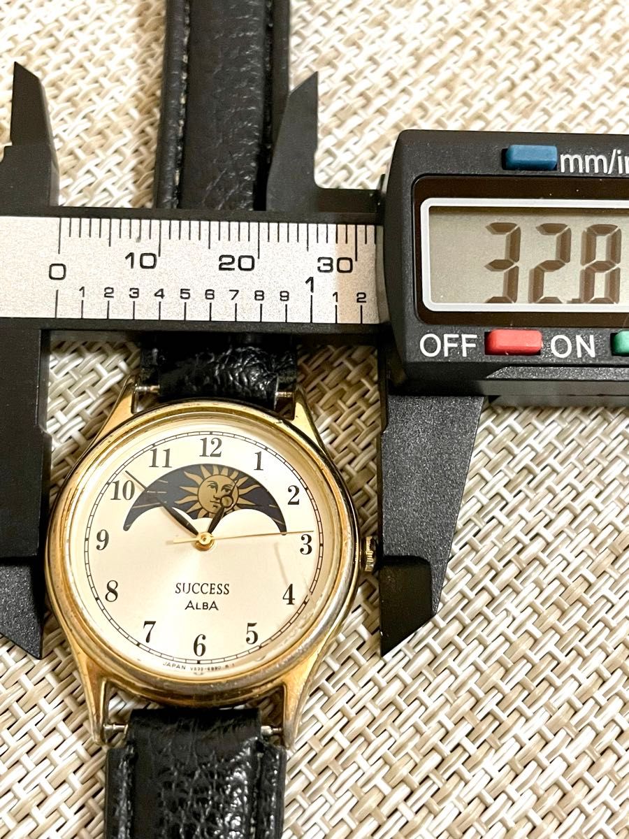 希少 ヴィンテージ/稼働品]SEIKO セイコー ALBA SUCCESS/サン&ムーン