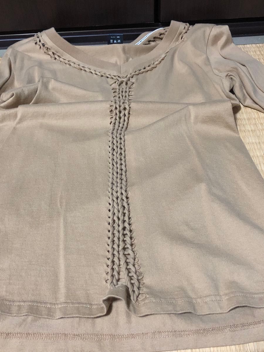 NUMBER (N)INE ナンバーナイン 長袖Tシャツ 編み込み Vネック 07SS
