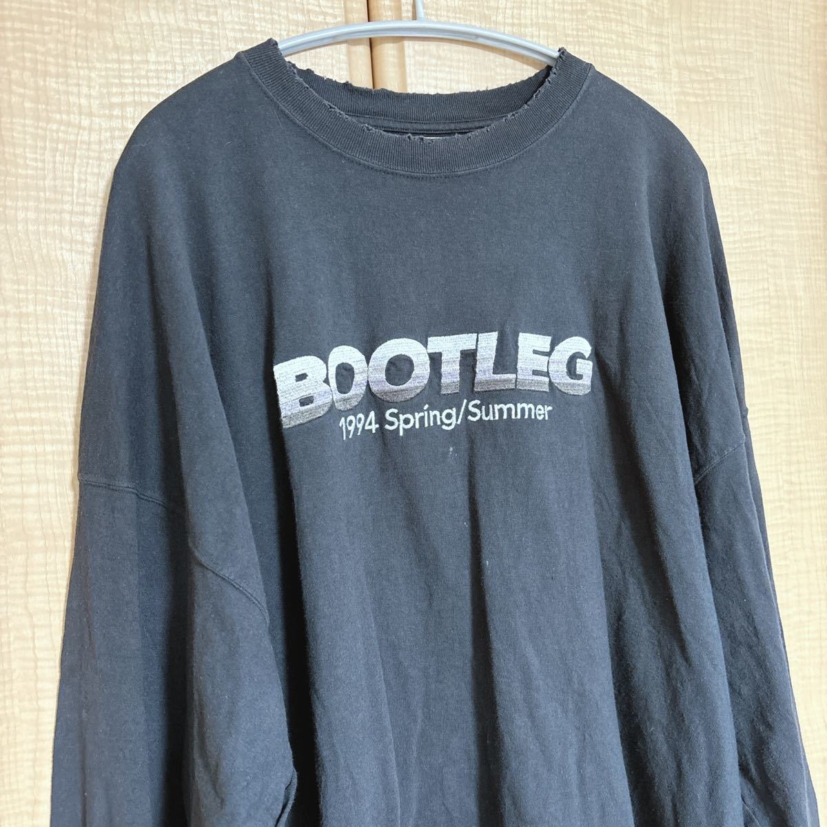 DAIRIKU BOOTLEG Embroidery Tee ダイリク ロゴ オーバーサイズ ロンT