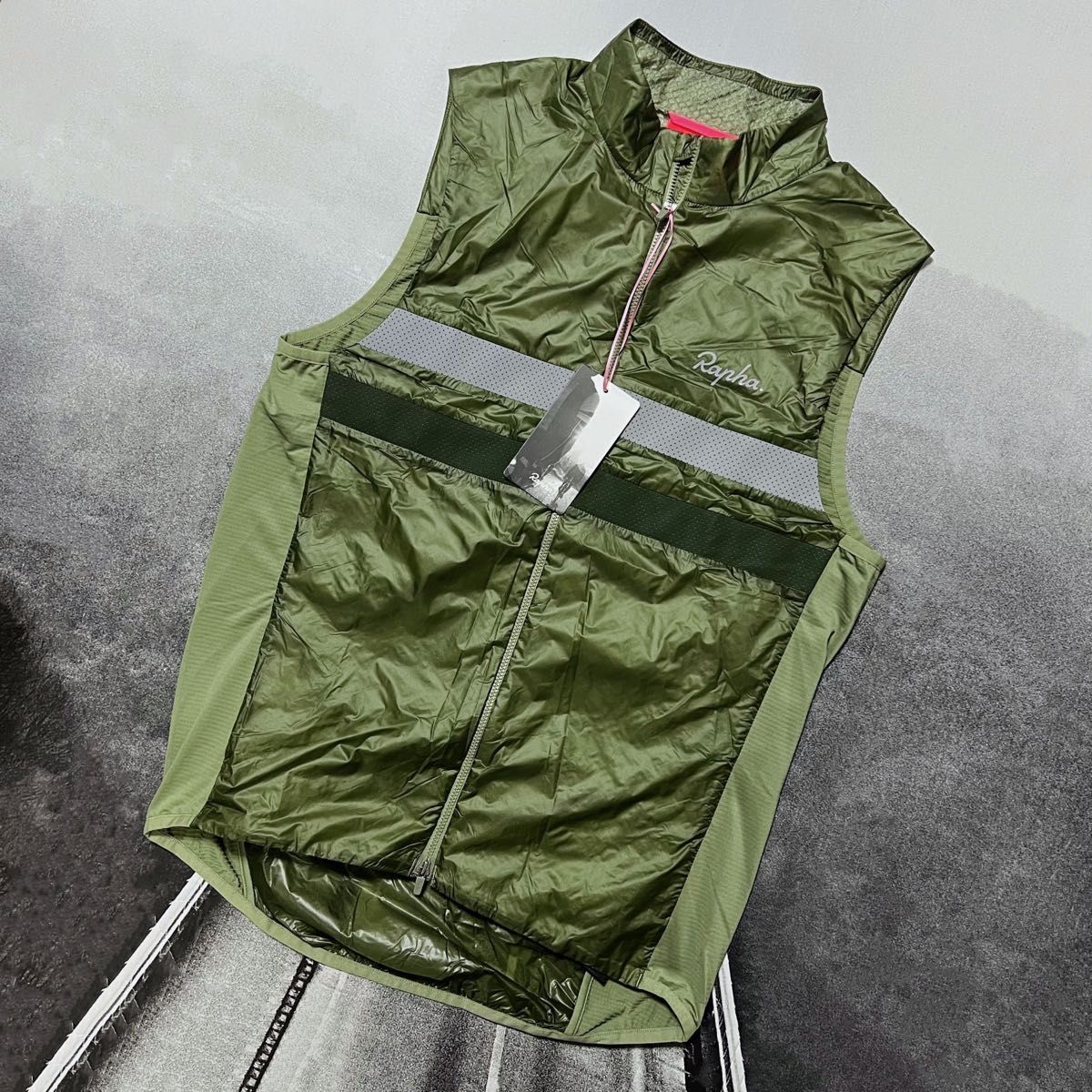 新品 Rapha メンズ ブルベ インサレーティッド ジレ ベスト オリーブ
