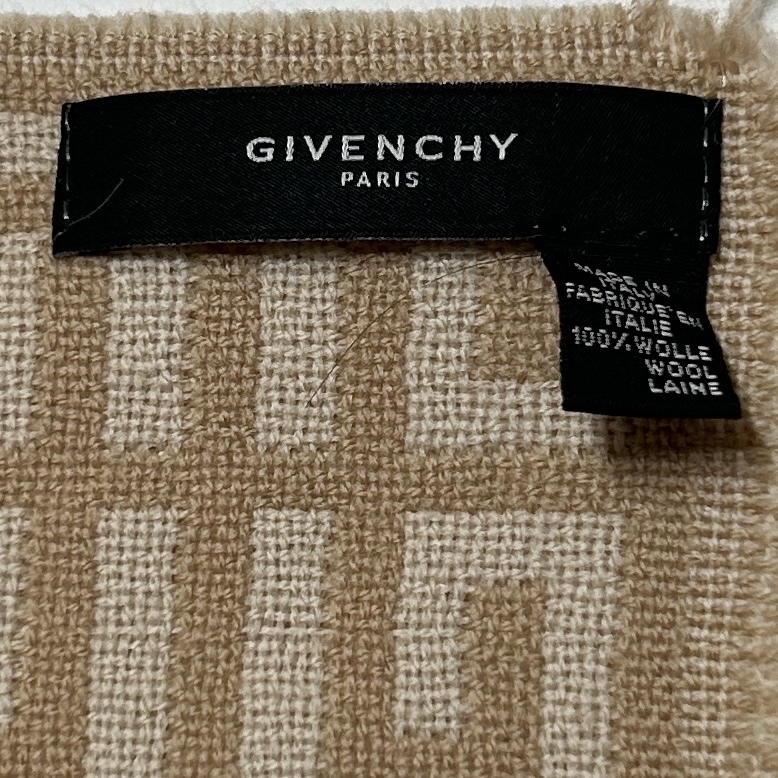 正規品 GIVENCHY 総柄4Gモノグラム2WAYリバーシブルウールマフラー