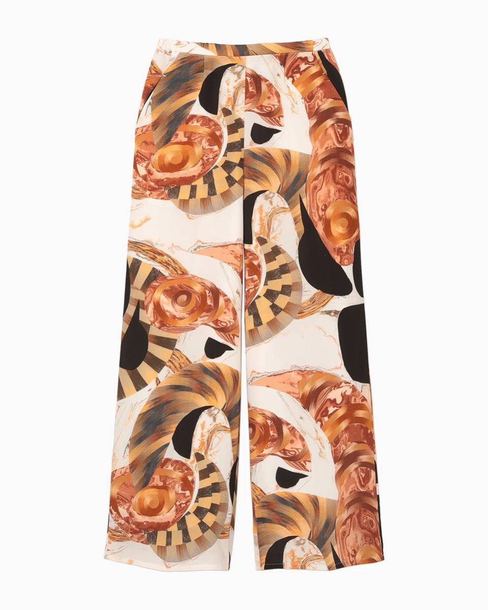 mame kurogouchi マメクロゴウチ マメ Marble Print Trousers Pants
