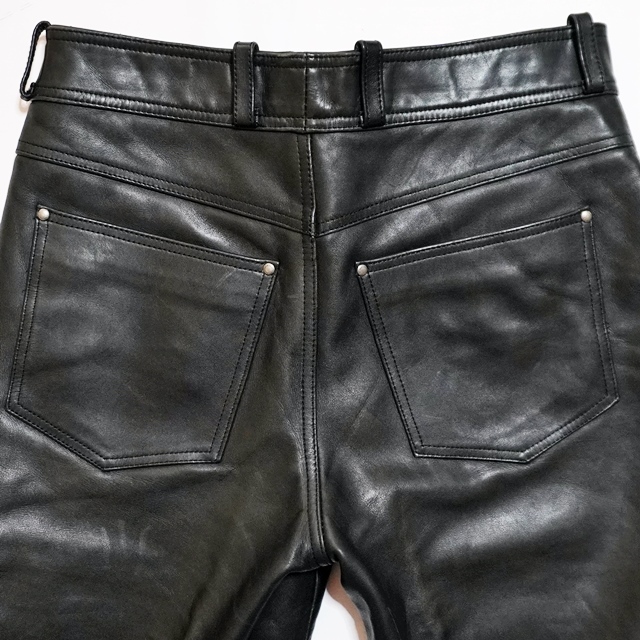 即決 HARLEY DAVIDSON メンズW32≒78㎝ レザーパンツ ハーレー