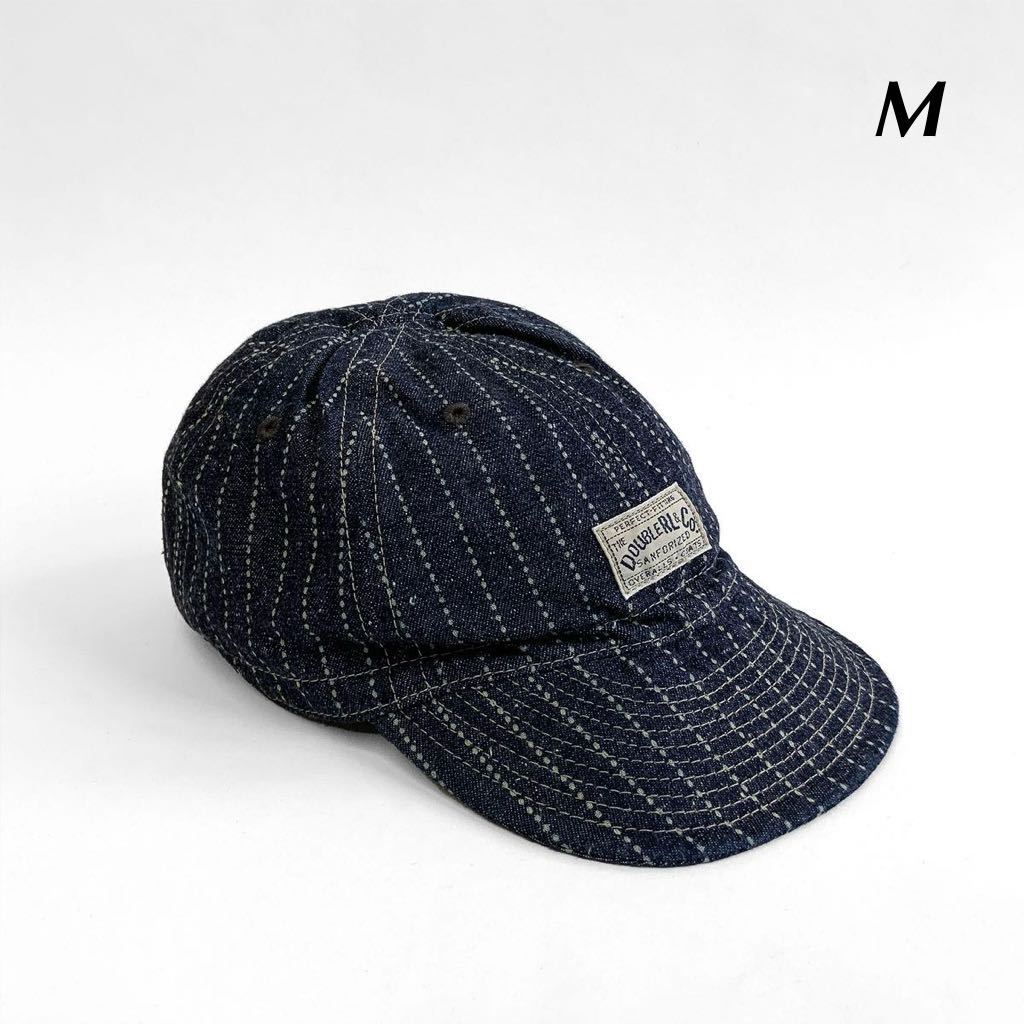 未使用】RRL ダブルアールエル ドットストライプ ワーク キャップ デニム