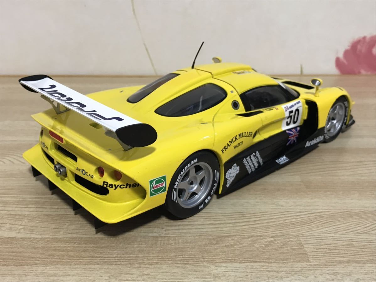 送料無料 1/18 ロータス エリーゼ GT1 レーシングカー ミニカー サン