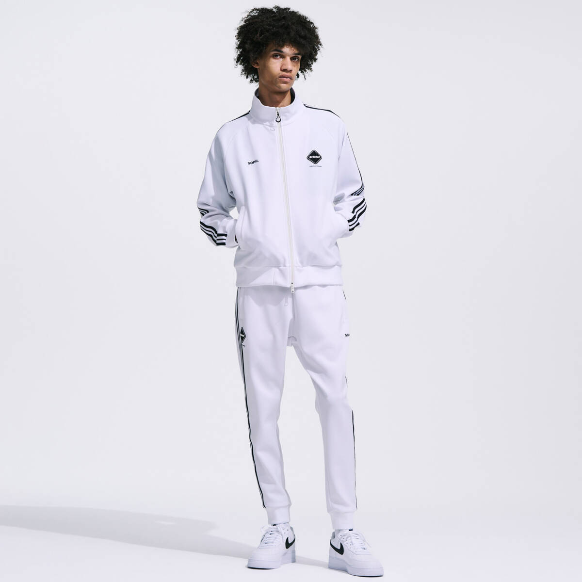 24SS新品L黒F C Real BristolトラックジャケットTRAINING TRACK JACKET