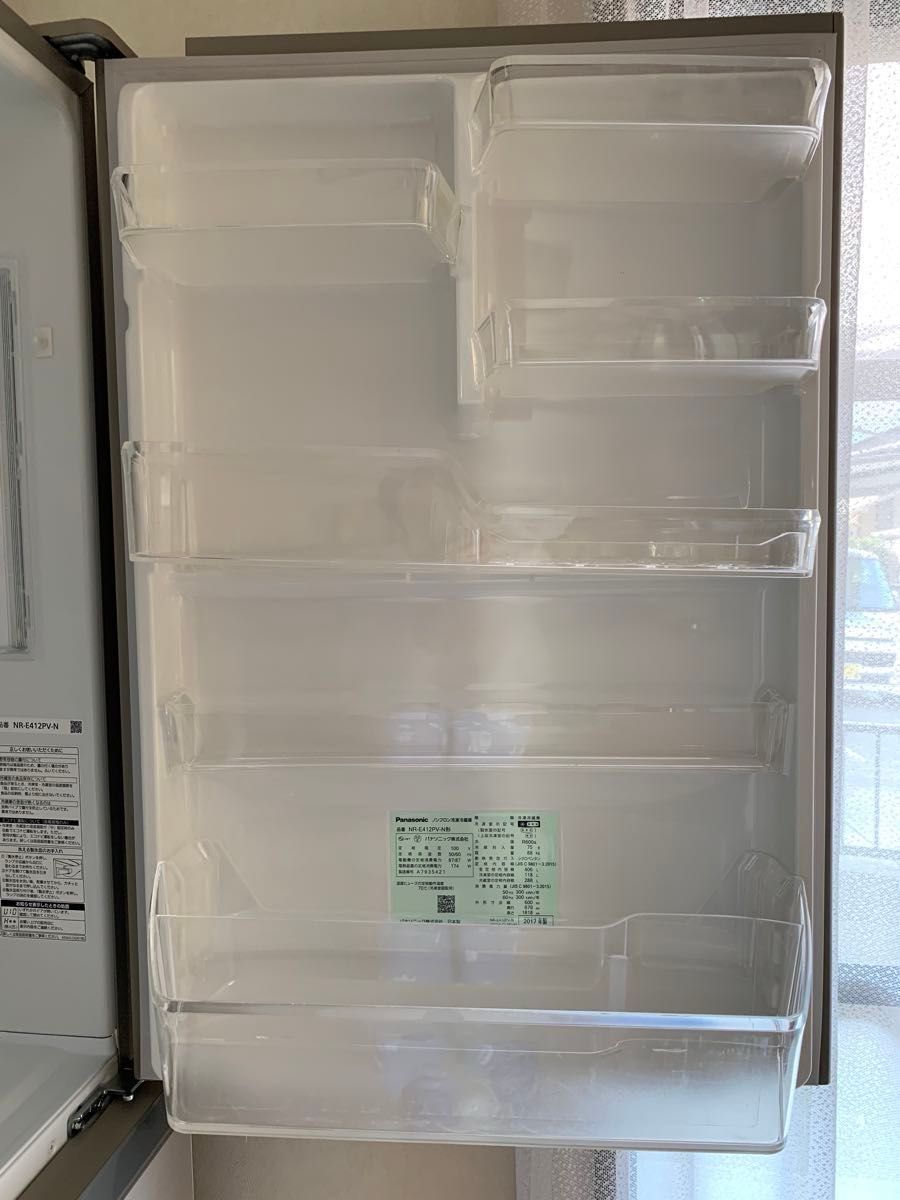 美品】Panasonic パナソニック 冷凍冷蔵庫 NR-E412PV-N 406L｜Yahoo